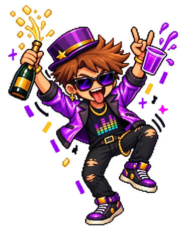 Popping Clubbit mascot